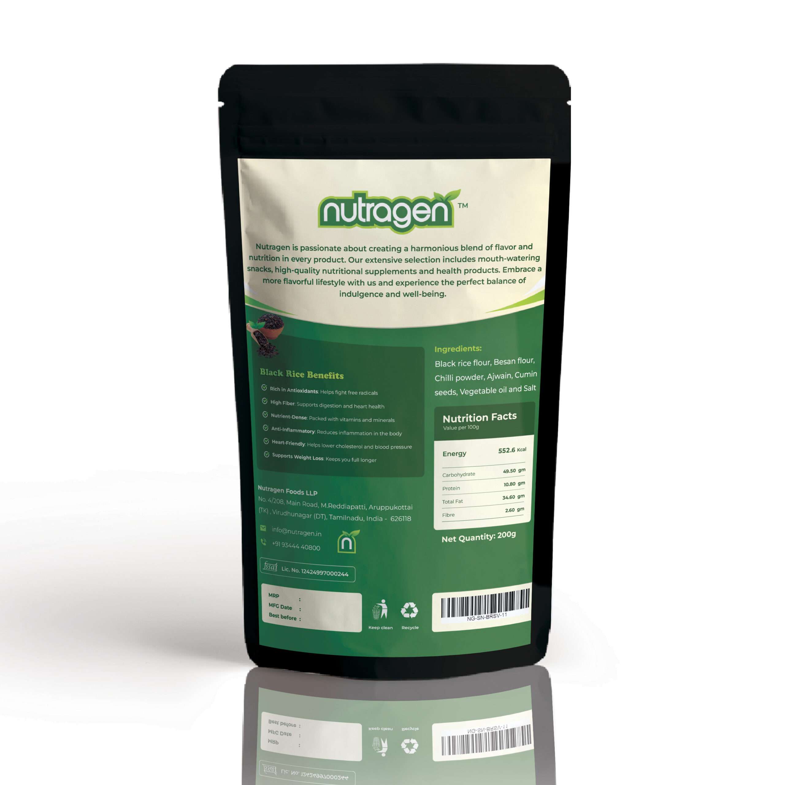 Black Rice Sevu – 200gm